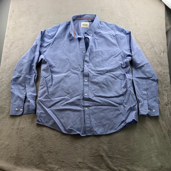 Oxford Men's Button-Down Shirt Size XL Blue Normcore - Picture 12 of 13